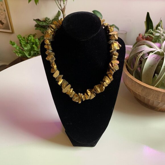 Handmade Gold Necklace - Picture 1 of 5
